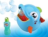 Gadgy ® Seifenblasenmaschine Delfin für Kinder und Draußen | Bubble Blower Machine Dolphin | Mit 236 ml. Seifenblasenlosung | Fisch Blau - 5